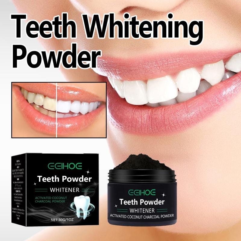 Teeth Whitening With Baking Soda - Esquivo dental em pó carvão/soda para