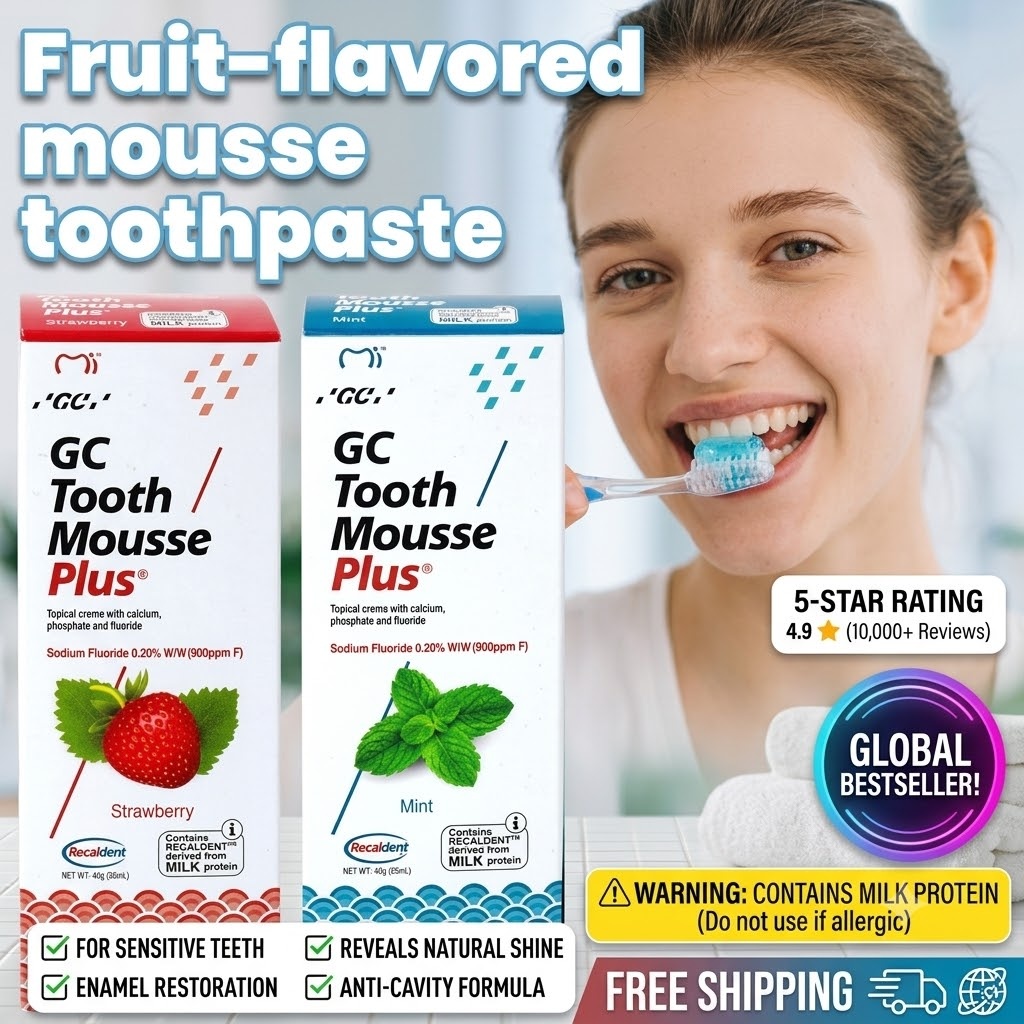 Teeth Whitening Results - Creme Dental Mousse Sabor Frutas GC
