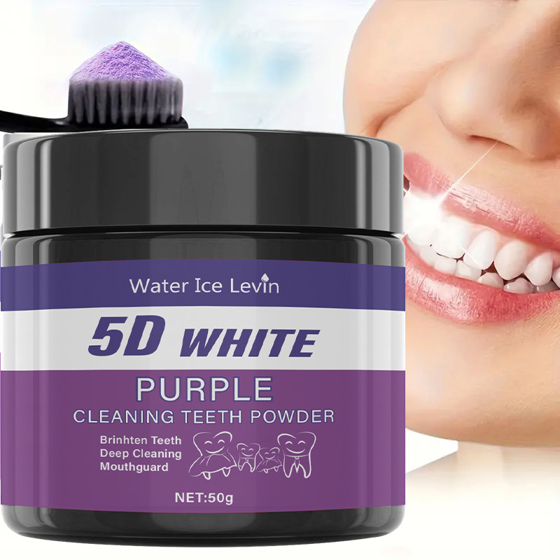 Teeth Whitening With Baking Soda - Pó de dentes brancos 5D. Fórmula