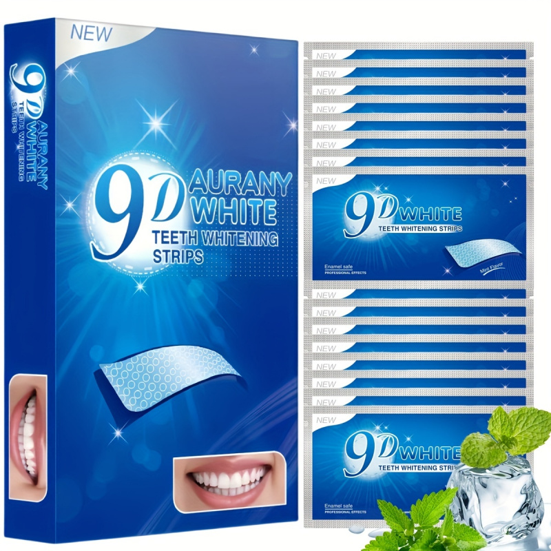 Teeth Whitening Q&M - 21 pares de tiras de clareamento