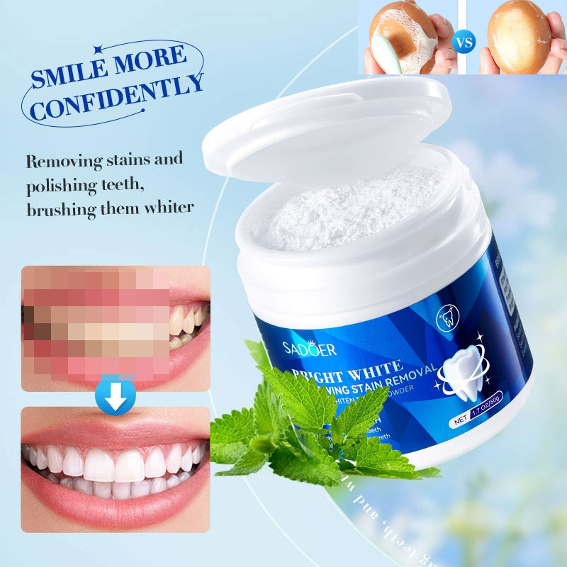 Teeth Whitening With Baking Soda - Dentes branqueamento em pó branqueamento dentes