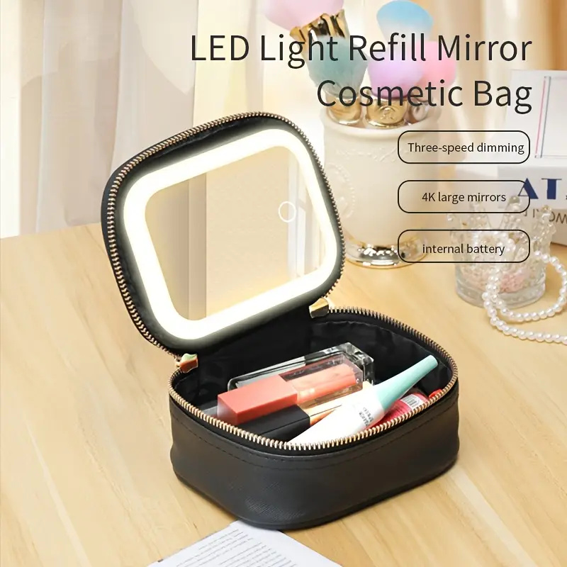 Led Mouth Tray - Bolsa de armazenamento de ferramentas cosméticas