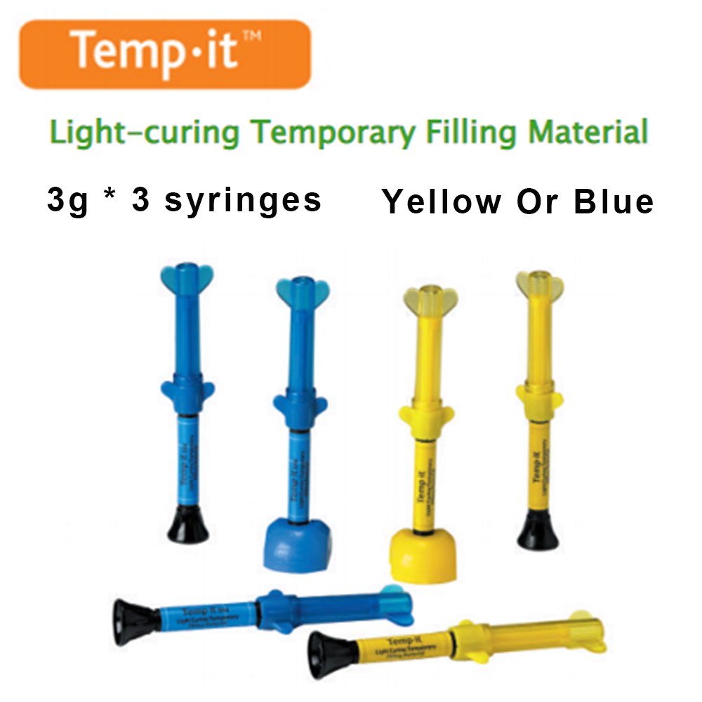 Teeth Whitening Blue Light - 3gx3pcs Spident Temp It Dental Material