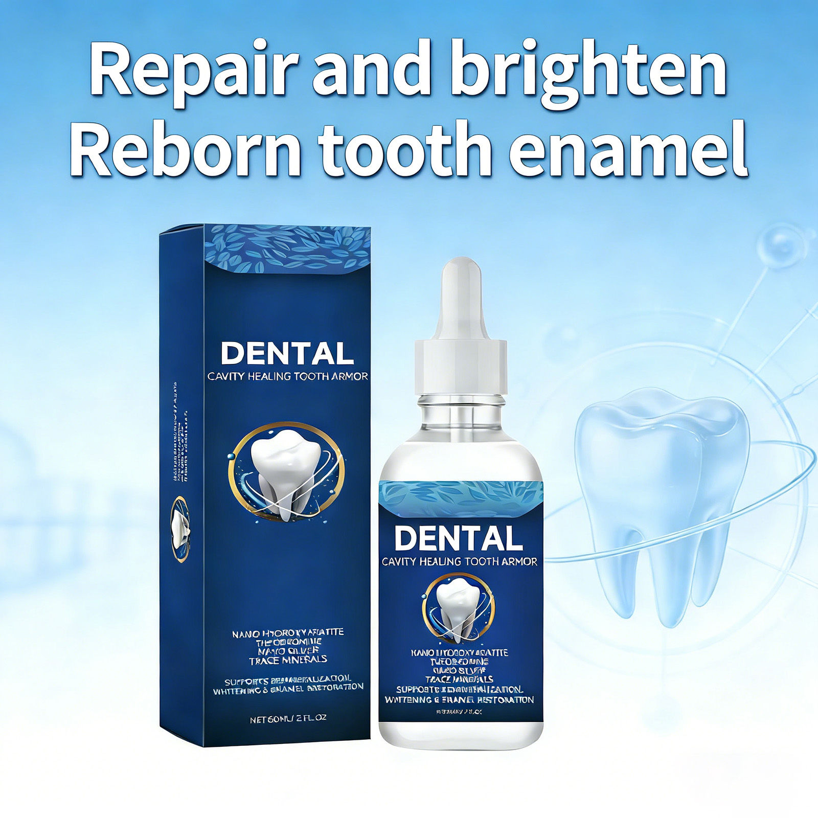 Teeth Whitening Treatment - Líquido de Hidroxiapatita Nano 60ml para