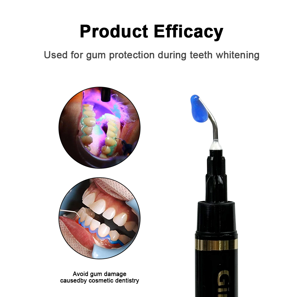 Teeth Whitening Gingival Barrier - 5/10 unidades de Gel Protetor Gengival