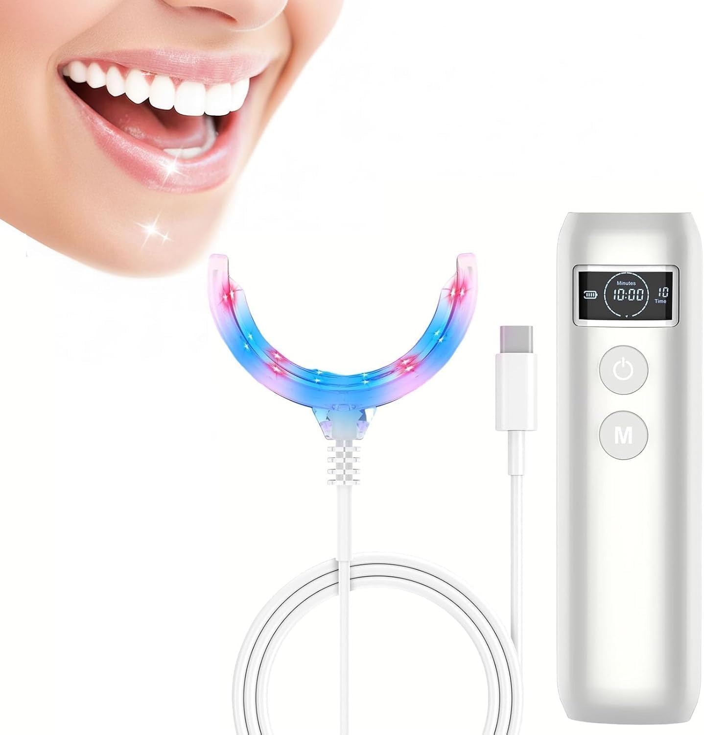 Teeth Whitening Blue Light - Lâmpada Aceleradora de Clareamento Dental com