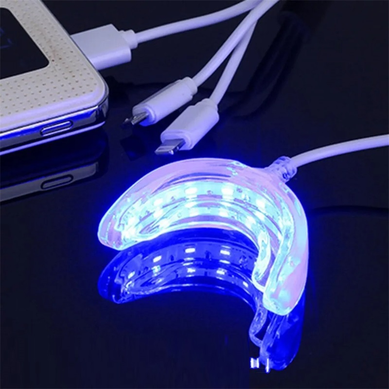 Teeth Whitening Blue Light - Acelerador de clareamento dental inteligente led