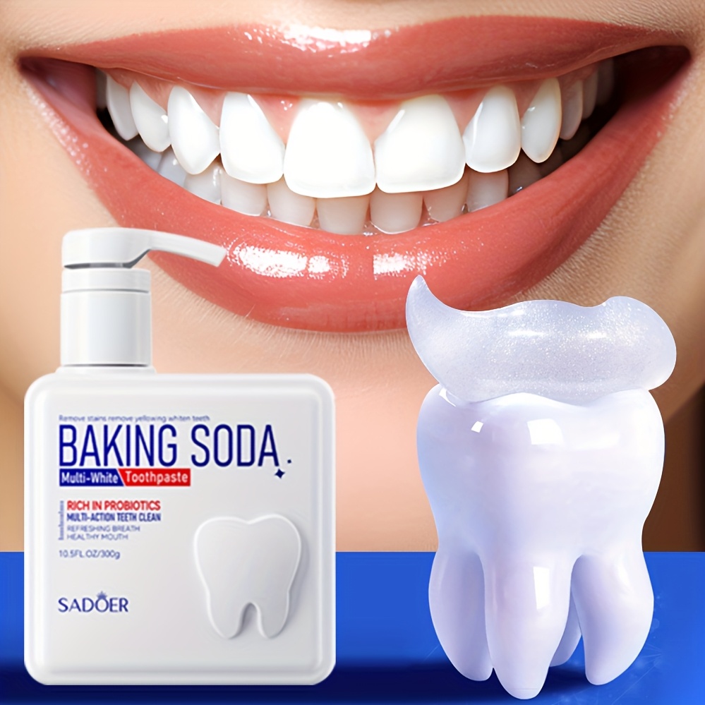 Teeth Whitening With Baking Soda - Pasta de dente com bomba probiótica