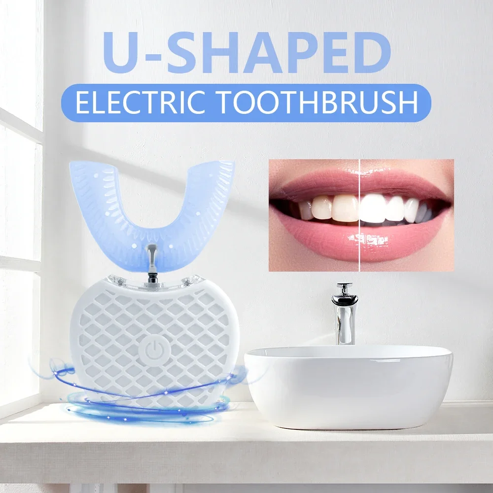 Escova de dentes elétrica ultr - Teeth Whitening Blue Light avaliação e preço