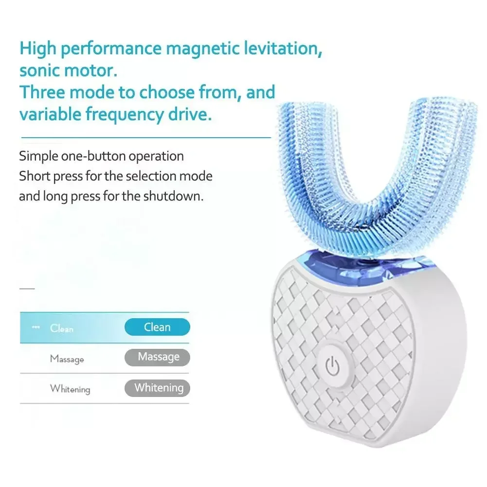 Escova de dentes elétrica ultr - Teeth Whitening Blue Light avaliação e preço