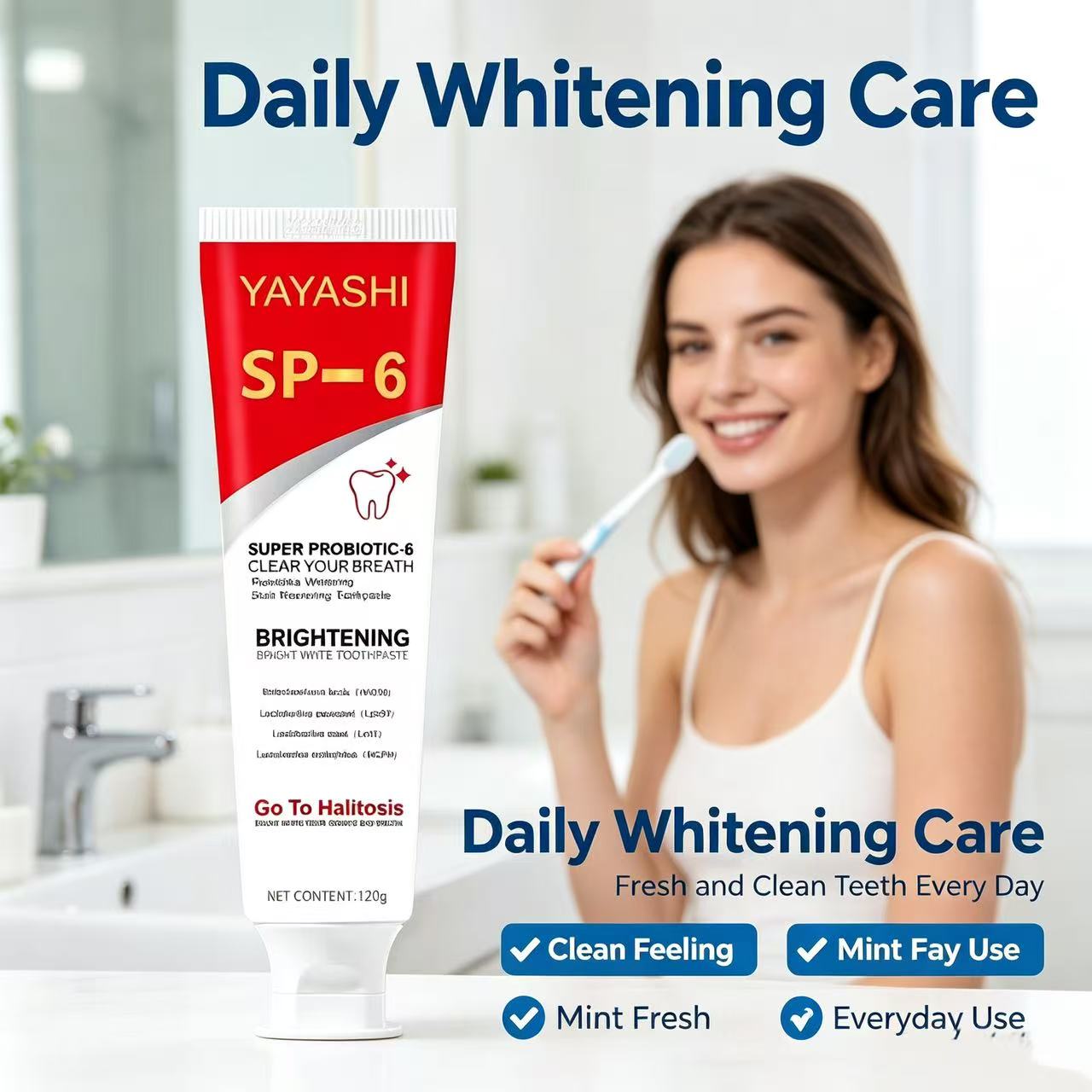 Pasta de Dente Probiótica Sp-6 - Teeth Whitening Treatment avaliação e preço