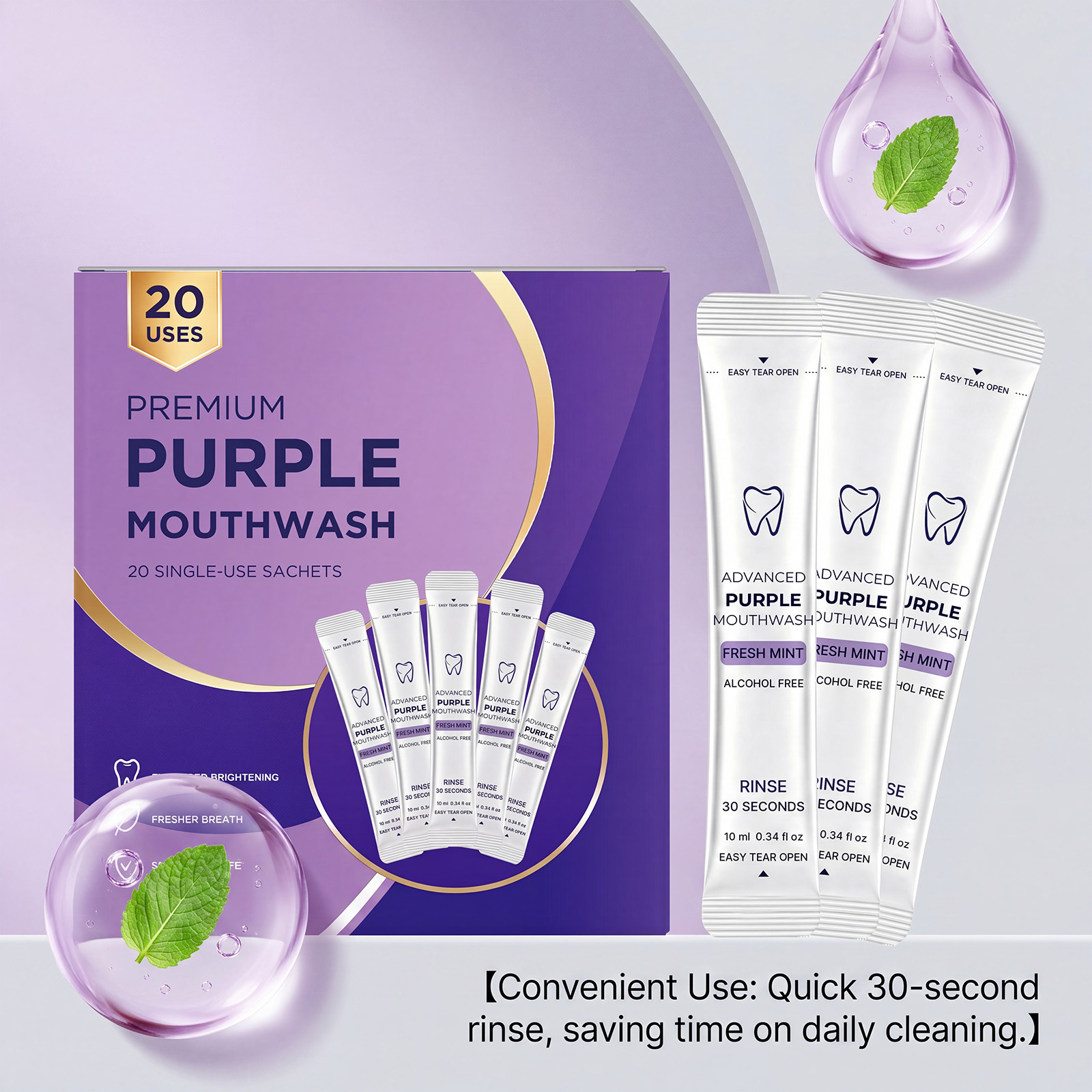 Pacote com 20/40 Unidades de E - Teeth Whitening Naturally avaliação e preço