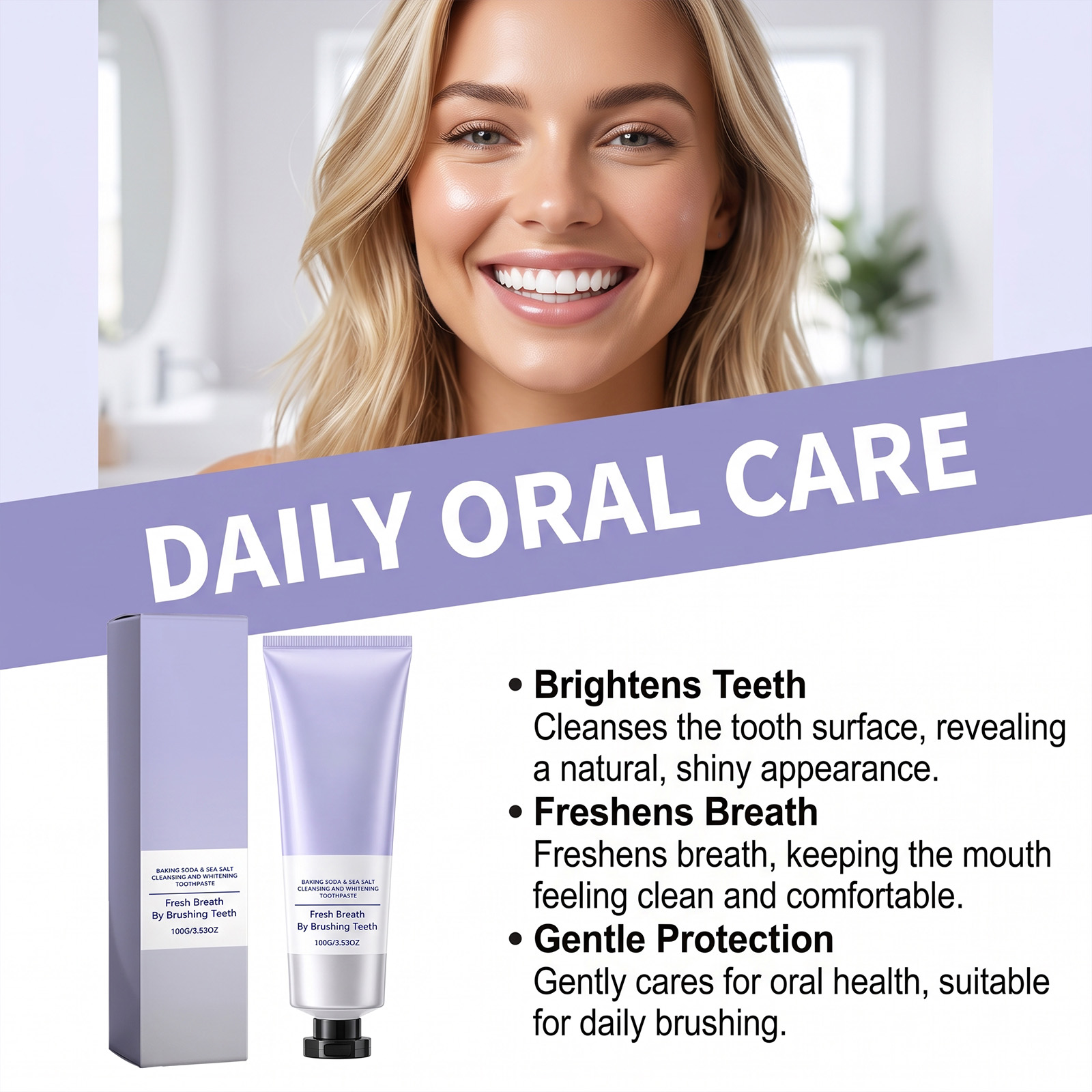 Pasta de Dente Clareadora com  - Teeth Whitening With Baking Soda avaliação e preço