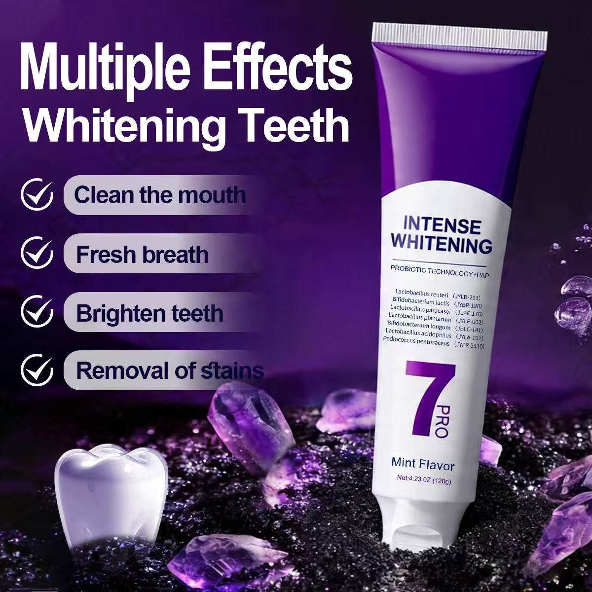 Pasta de Dente Probiótica 7-Pr - Teeth Whitening Treatment avaliação e preço