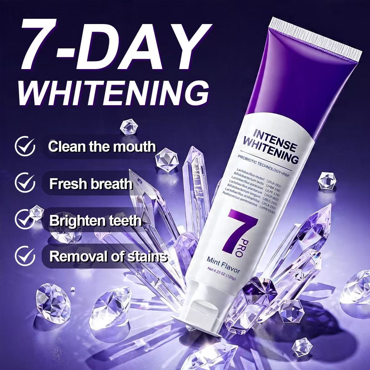 Pasta de Dente Probiótica 7-Pr - Teeth Whitening Treatment avaliação e preço