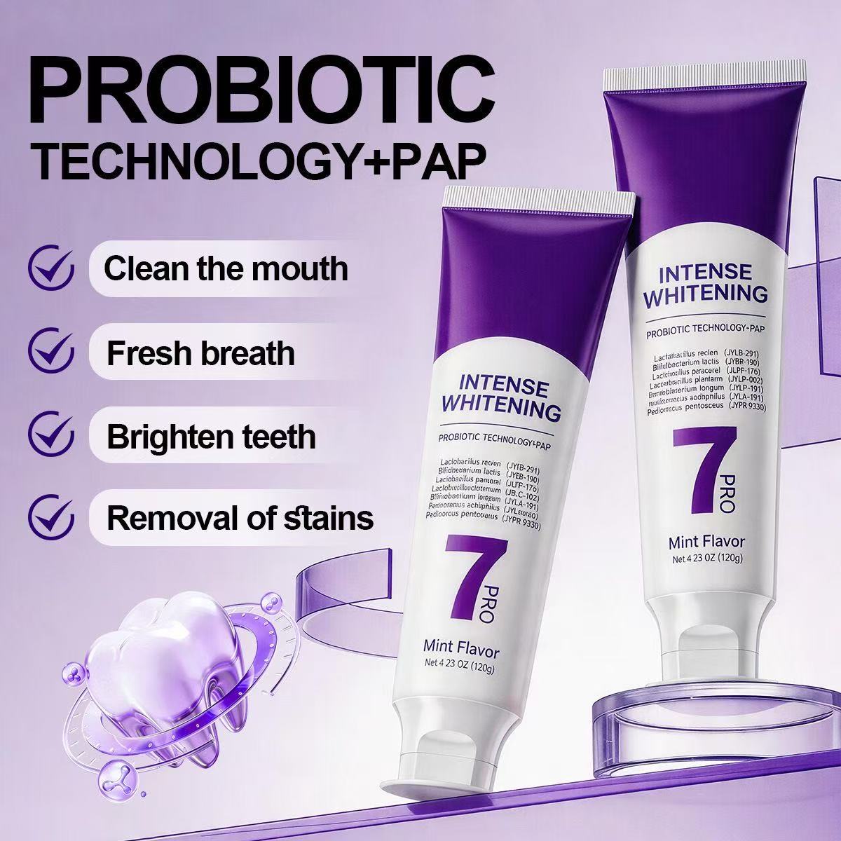Pasta de Dente Probiótica 7-Pr - Teeth Whitening Treatment avaliação e preço
