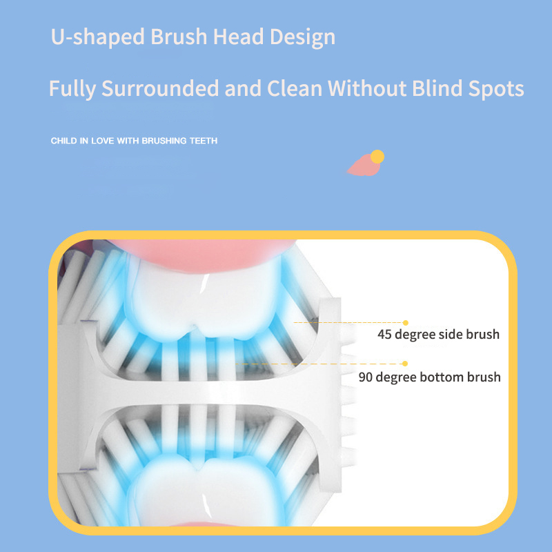 U Shaped Sonic Toothbrush elét - Teeth Whitening Blue Light avaliação e preço