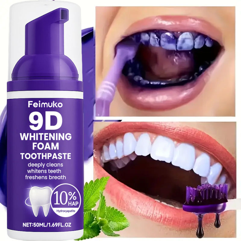 Pasta de Dente Roxa 9D para Cl - Teeth Whitening Treatment avaliação e preço