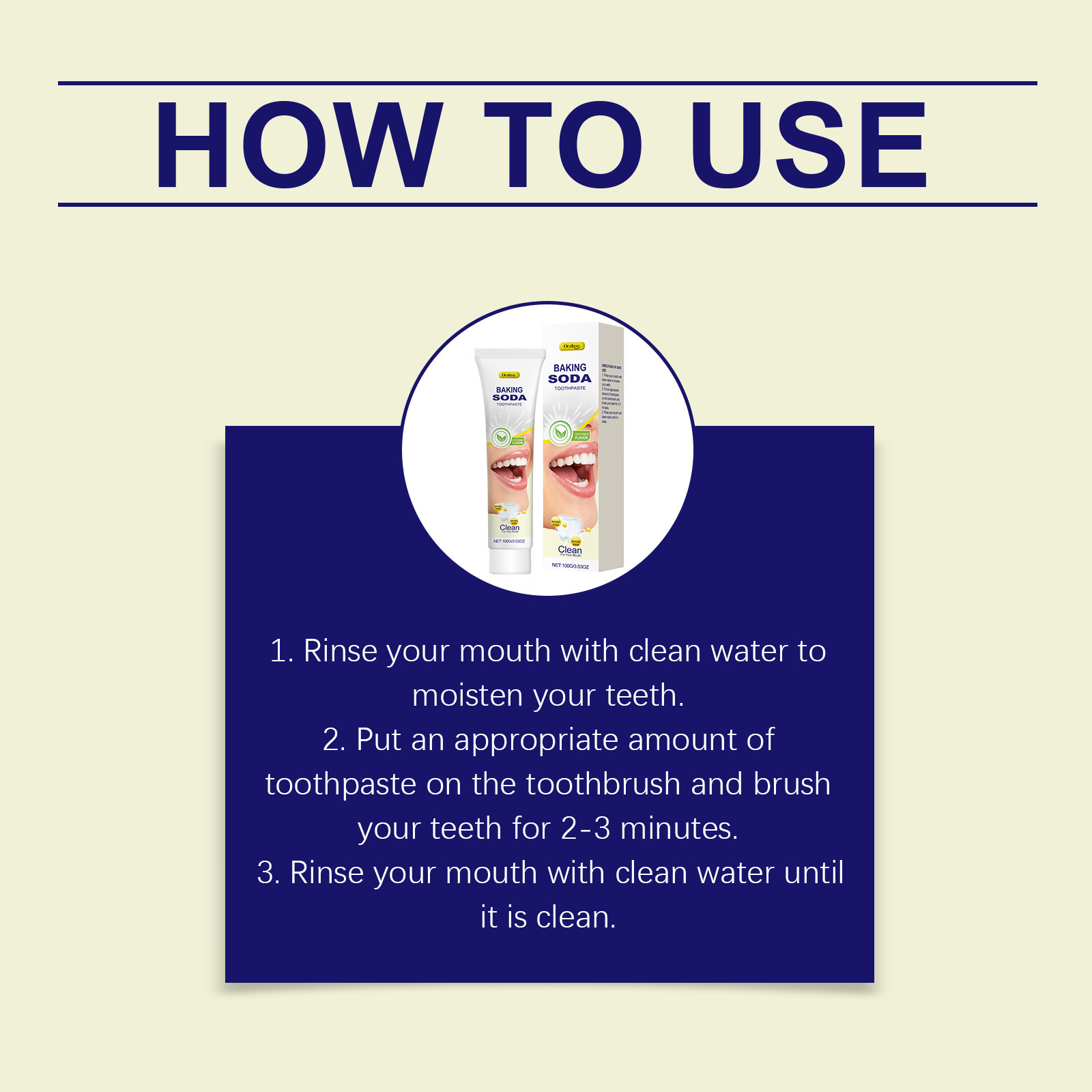 Pasta de Dente Clareadora Oral - Teeth Whitening With Baking Soda avaliação e preço