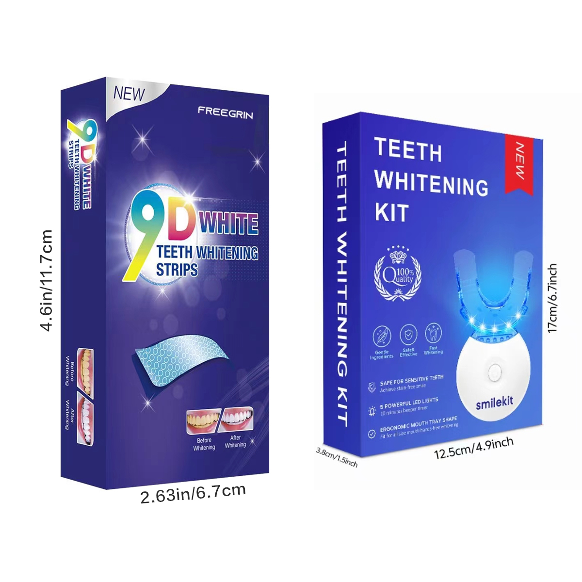 Kit de branqueamento de dentes - Teeth Whitening Q&M avaliação e preço