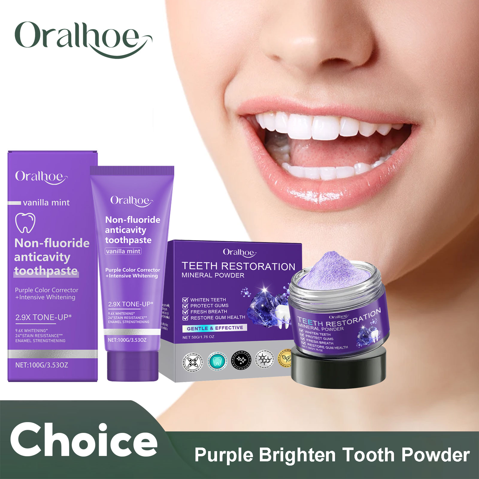 Teeth Restoration Mineral Powd - Teeth Whitening Q&M avaliação e preço
