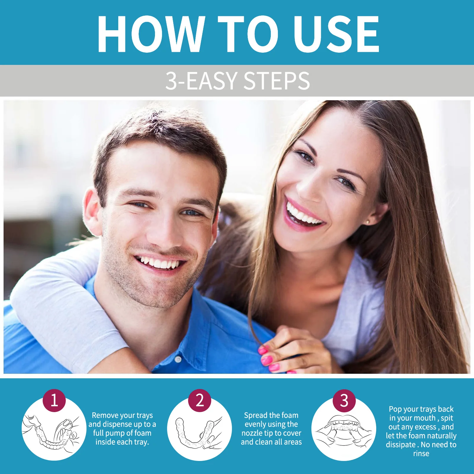Alinhador de espuma para limpe - Teeth Whitening Treatment avaliação e preço