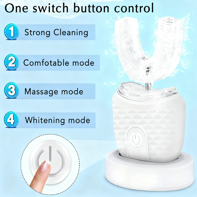 Escova de dentes elétrica em f - Teeth Whitening Blue Light avaliação e preço