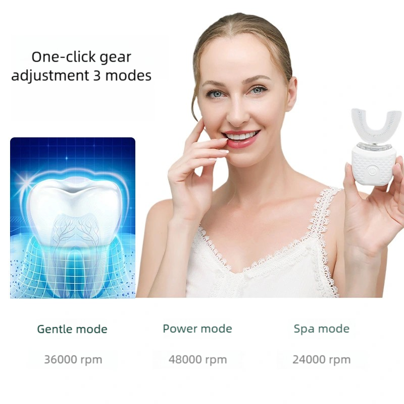 Escova de dentes elétrica em f - Teeth Whitening Blue Light avaliação e preço