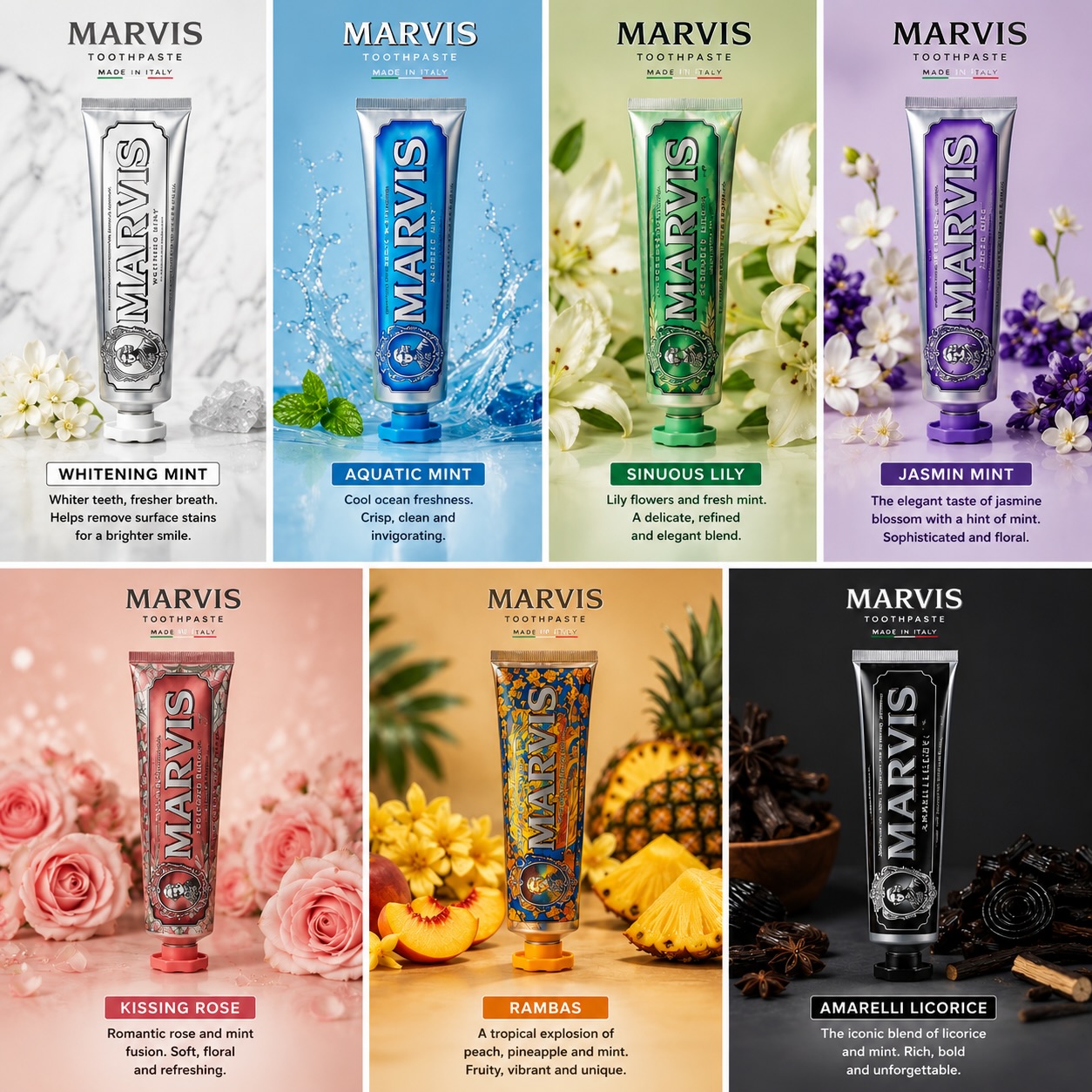 Pasta de Dente Marvis Mint Cui - Teeth Whitening Treatment avaliação e preço