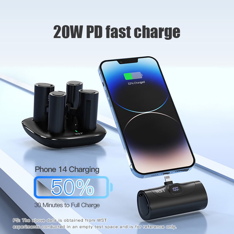4 pçs portátil mini power bank - Led Mouth Tray avaliação e preço