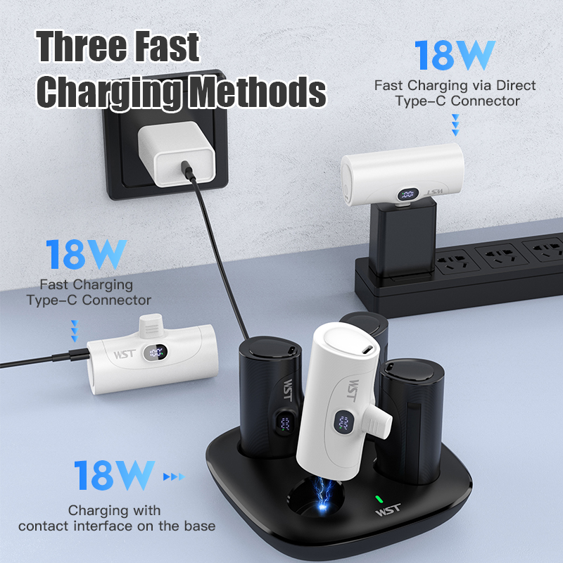 4 pçs portátil mini power bank - Led Mouth Tray avaliação e preço