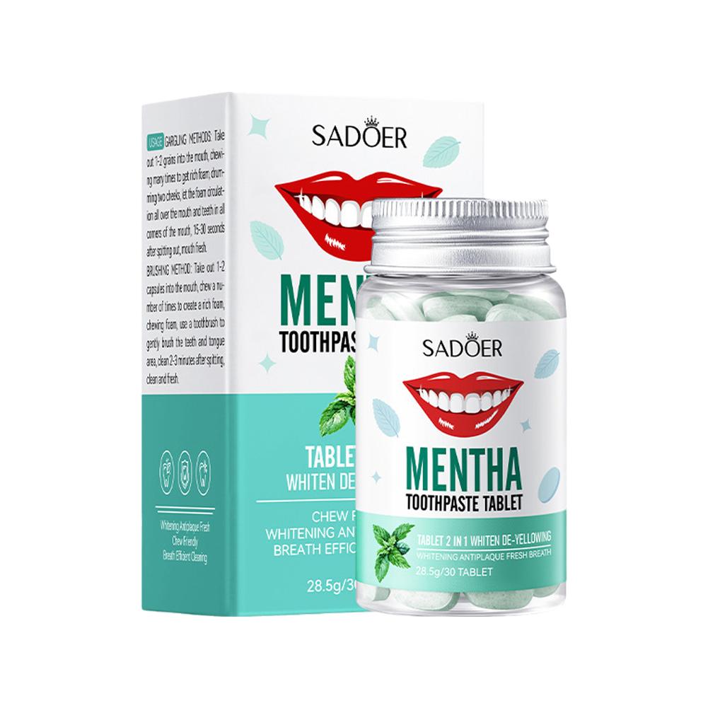 Comprimidos de pasta de dente  - Teeth Whitening Q&M avaliação e preço